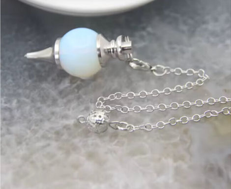 Spike Ball Opalite Pendulum